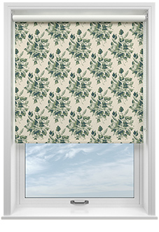 Pensford, Penn Bouquet Barbing Green - Roller Blind
